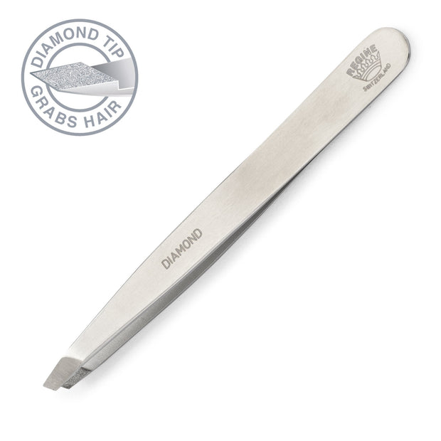 Diamond Tip Slant Tweezer - Regine Tweezers