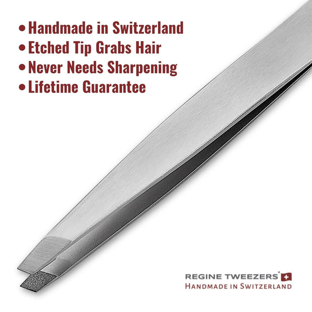 Diamond Tip Slant Tweezer - Regine Tweezers