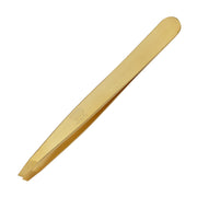 Gold Slant Tip Tweezer - Regine Tweezers