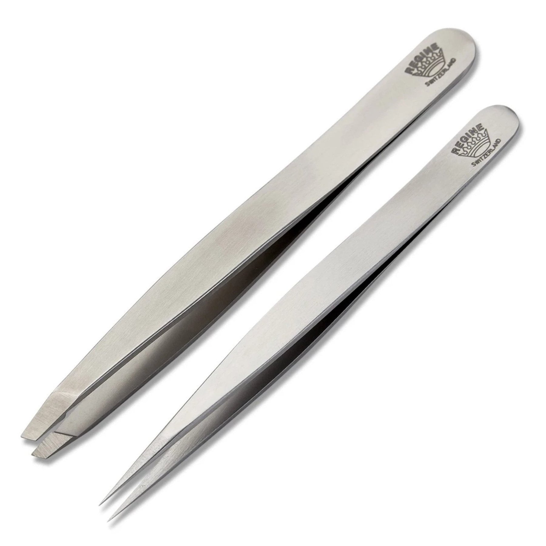 Buy Stainless Steel Slant & Splinter Tweezer Combo Regine Tweezers