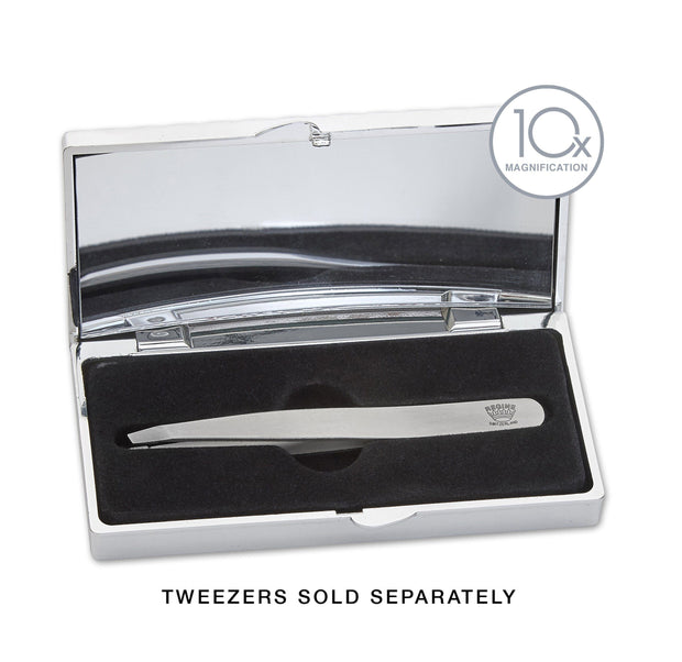 Tweezer Compact with 10X Magnification Mirror - Regine Tweezers