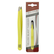 Yellow Slant Tip Tweezer - Regine Tweezers